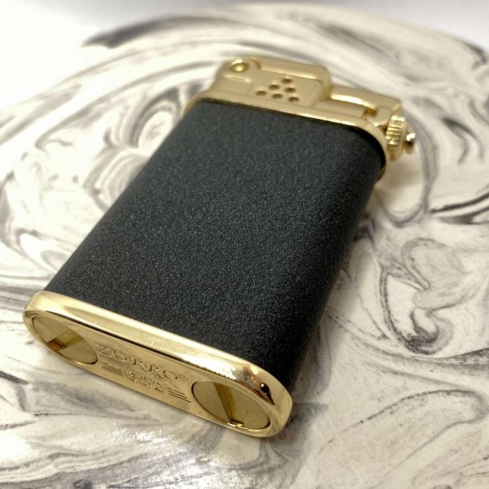 Бензиновая зажигалка Zorro "Noir Lux" (Черный Люкс)