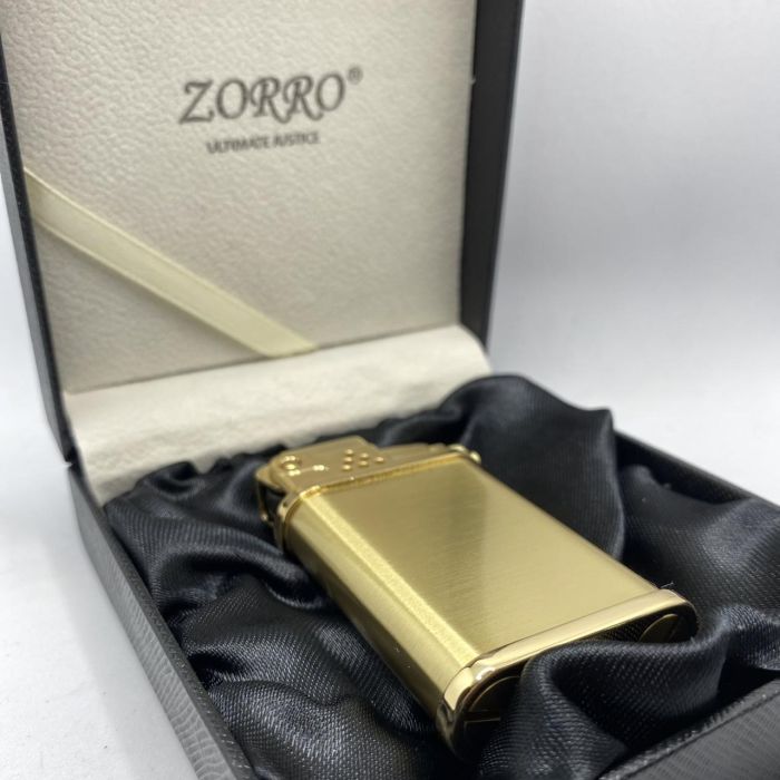 Бензиновая зажигалка Zorro "Vintage Gold" (Винтажное Золото)