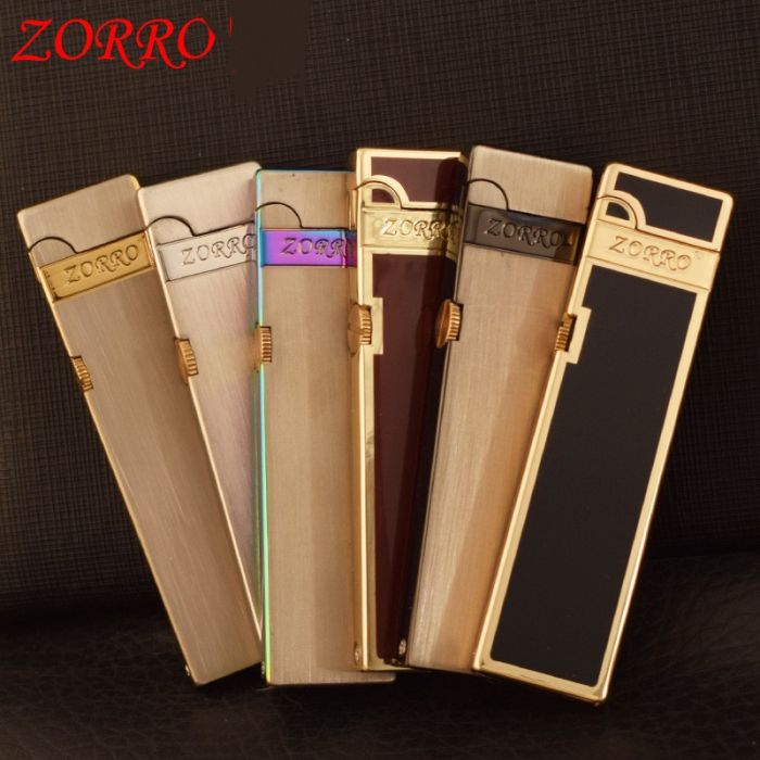 Бензиновая Зажигалка ZORRO Slim (Тонка) в красном цвете