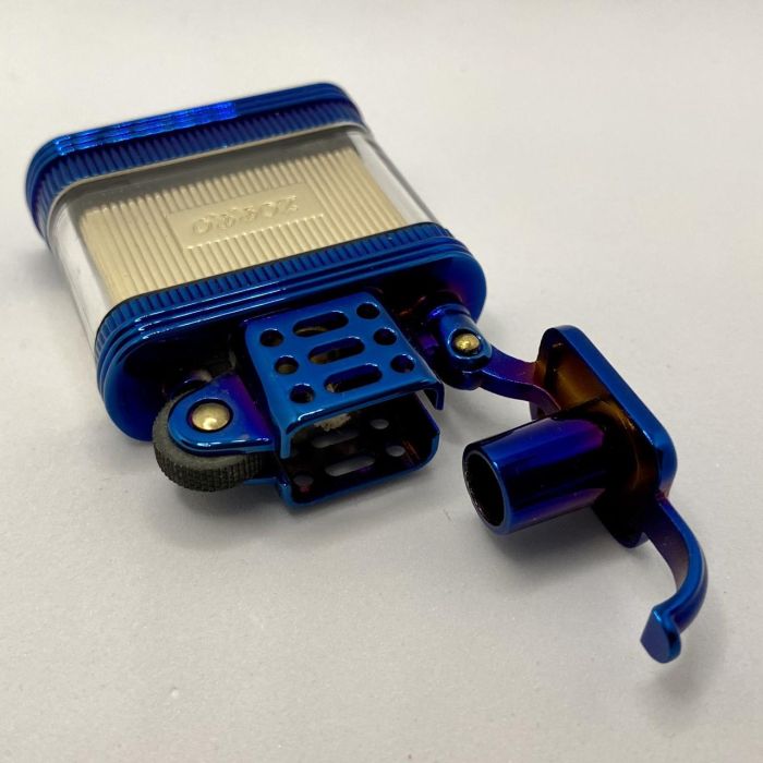 Бензинова запальничка Zorro "Transparent Blue Gold"