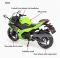 Масштабная модель Kawasaki Ninja 400 (2023) Green 1:12 CCA Licensed Diecast Model