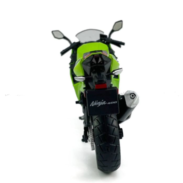 Масштабная модель Kawasaki Ninja 400 (2023) Green 1:12 CCA Licensed Diecast Model