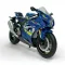 Коллекционная масштабная модель мотоцикла Suzuki GSX-R1000 (1:12) - Синий металлик