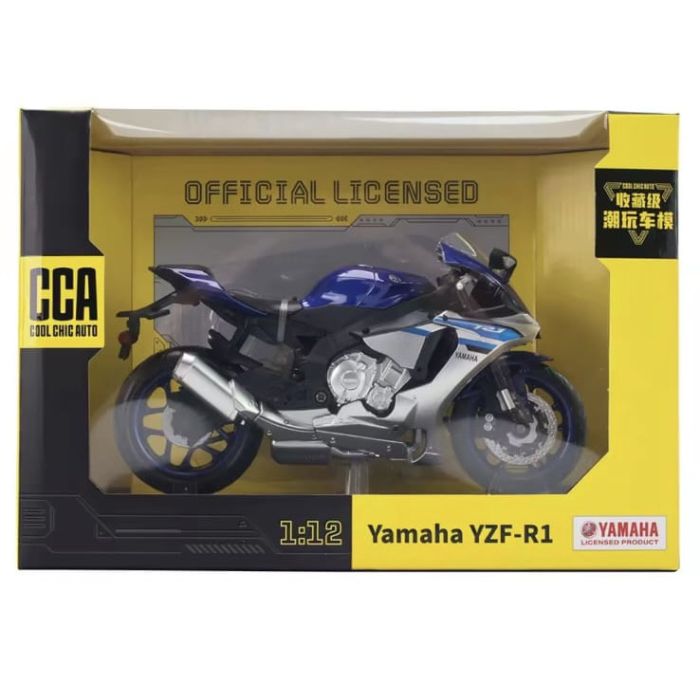 Коллекционная масштабная модель мотоцикла Yamaha YZF-R1 (1:12) - Синий