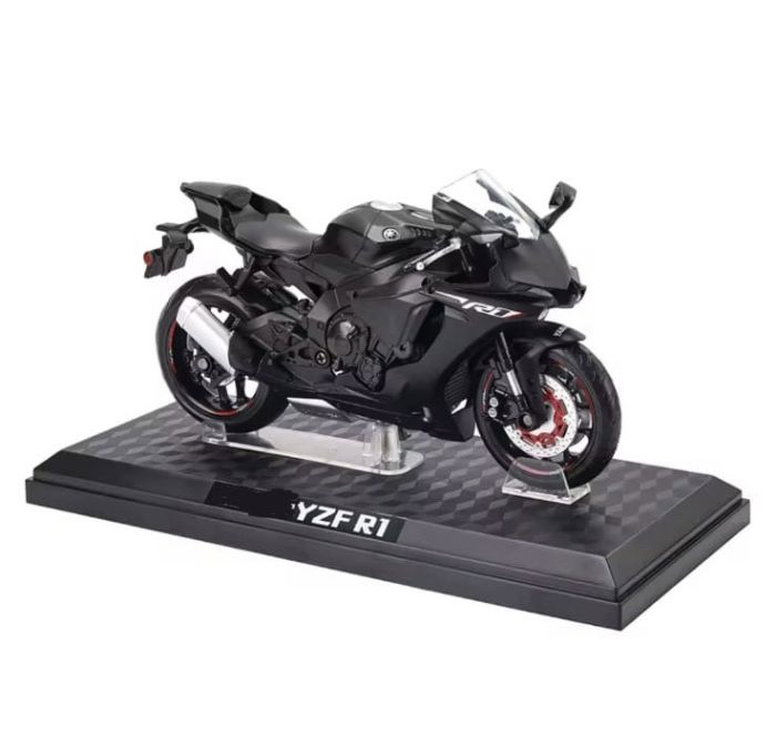 Коллекционная модель мотоцикла Yamaha YZF-R1 в масштабе 1:12 цвет Черный