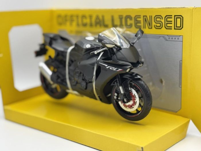 Коллекционная модель мотоцикла Yamaha YZF-R1 в масштабе 1:12 цвет Черный