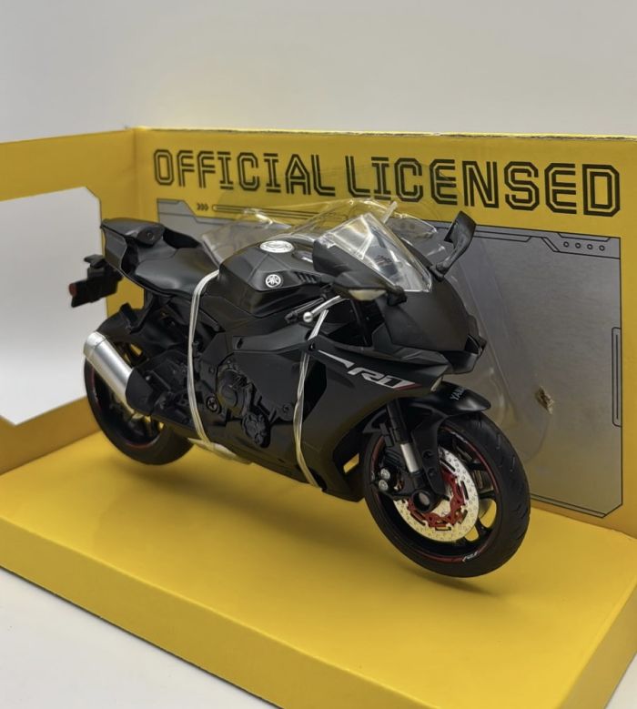 Коллекционная модель мотоцикла Yamaha YZF-R1 в масштабе 1:12 цвет Черный