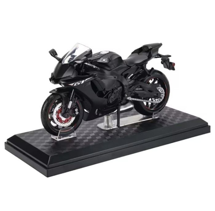 Коллекционная модель мотоцикла Yamaha YZF-R1 в масштабе 1:12 цвет Черный