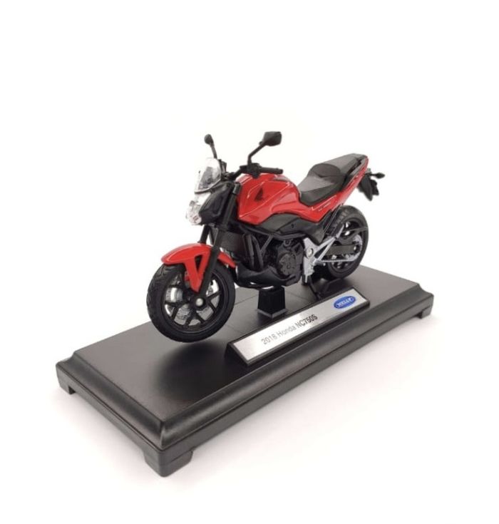 Коллекционная модель мотоцикла Welly: 2018 Honda NC750S (Масштаб 1:18)