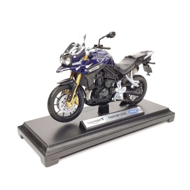 Масштабная модель мотоцикла Triumph Tiger Explorer - Welly (1:18)