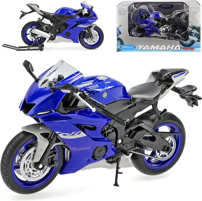 Коллекционная масштабная модель мотоцикла Yamaha YZF-R6 (Welly) - Масштаб 1:12
