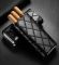 Элегантный кожаный футляр (хамидор) для 3-х сигар Cigarloong с гильотиной - Черный